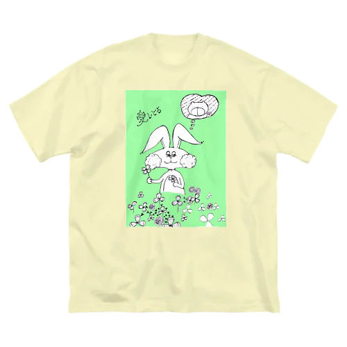 うさ恋★愛してる　クローバー ビッグシルエットTシャツ