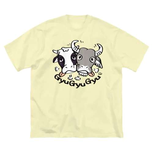 牛のギュウギュウB ビッグシルエットTシャツ