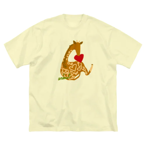 おすわりプレゼントキリン Big T-Shirt