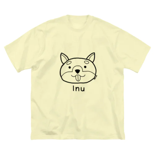 Inu (犬) 黒デザイン Big T-Shirt