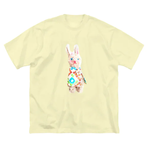 お出かけうさぎ ビッグシルエットTシャツ