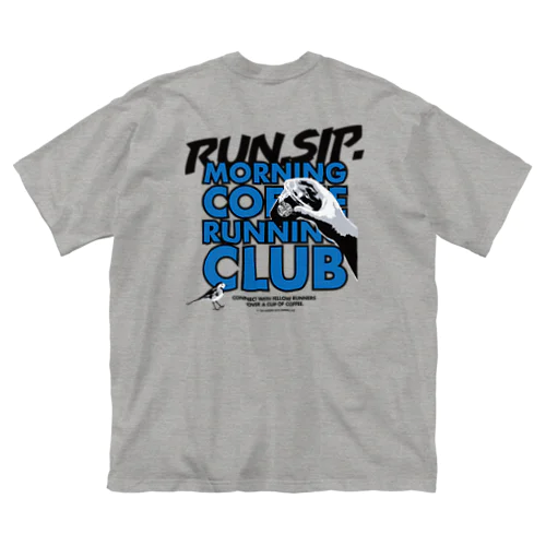 MCRCビッグTシャツ 「RUN.SIP.」ブルー Big T-Shirt