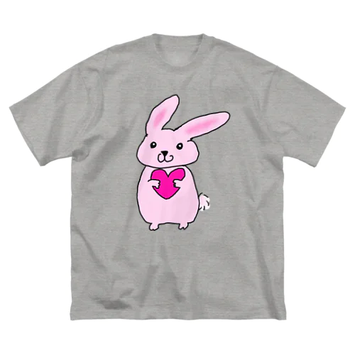 ハートうさぎ Big T-Shirt