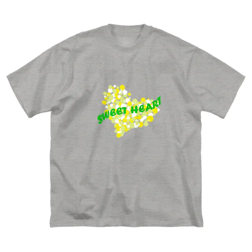 スイートハート　黄色　イエロー ビッグシルエットTシャツ