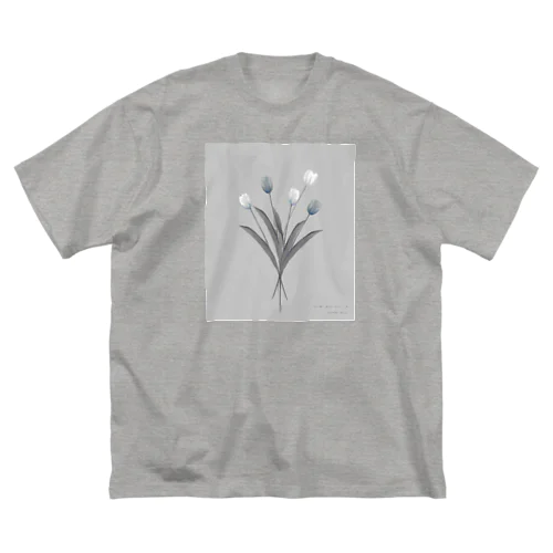 💐 Blue Gray . ビッグシルエットTシャツ