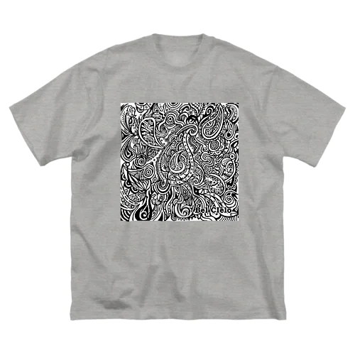 Bel Cielo ペイズリーロゴ ビッグシルエットTシャツ