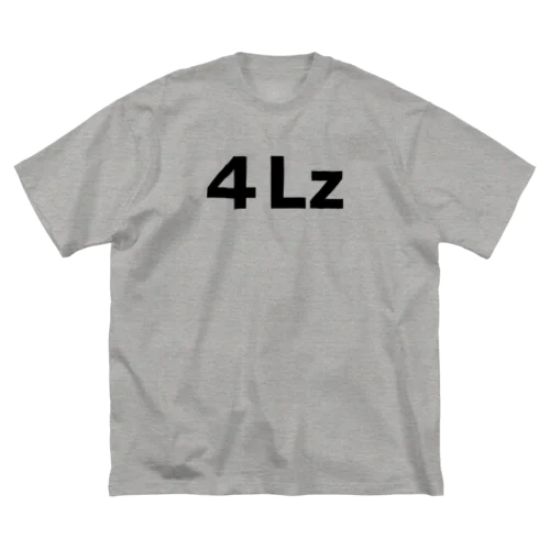 4Lz（文字：黒） ビッグシルエットTシャツ