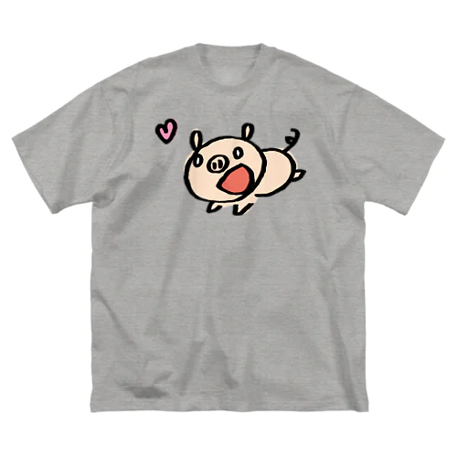 ぶたくんはきょうもげんき！ Big T-Shirt