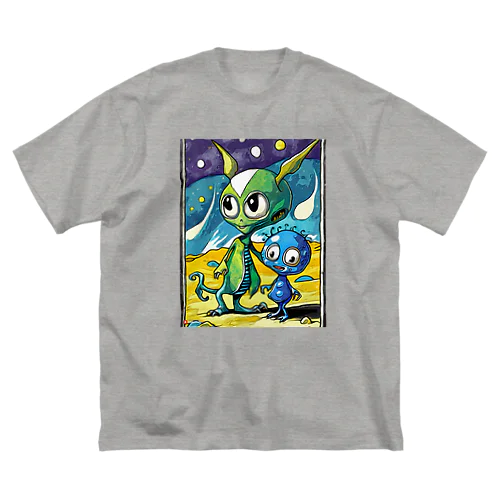 可愛い宇宙人 ビッグシルエットTシャツ