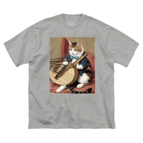  orchestra cat 001 ビッグシルエットTシャツ