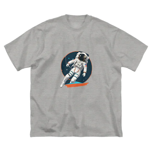 宇宙遊泳中のレトロな宇宙飛行士 Big T-Shirt