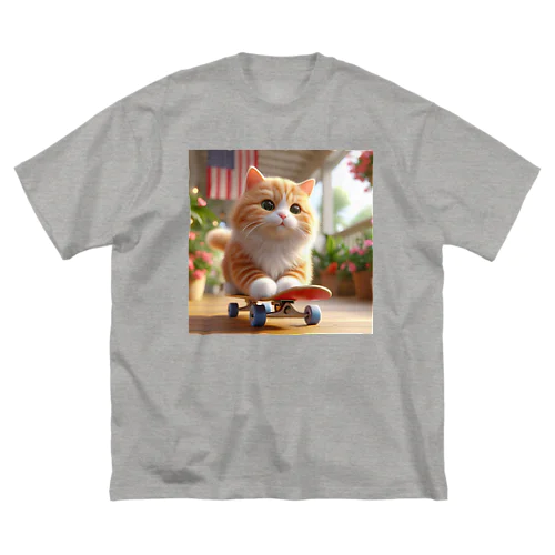 スケボーCAT ビッグシルエットTシャツ