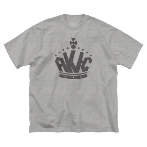 王冠ロゴ・グレー ビッグシルエットTシャツ