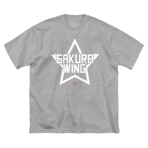 SAKURA WINGスター白字 Big T-Shirt