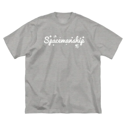 Spacemanship logo White スペースマンシップ　ロゴ　白 Big T-Shirt