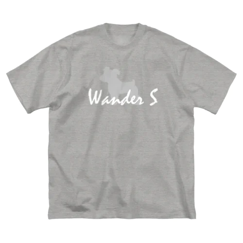 Wander Sロゴ入り ビッグシルエットTシャツ