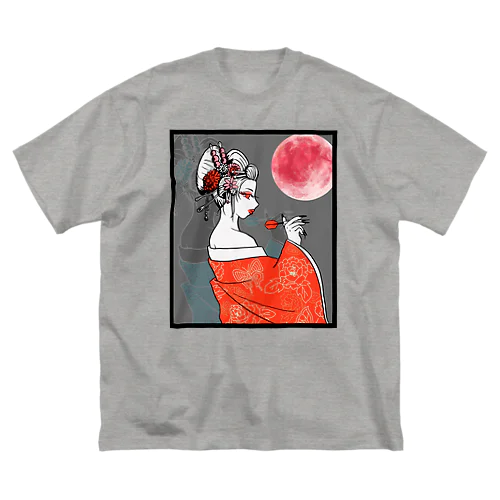 花魁ダーツガール🎯紅月 ビッグシルエットTシャツ