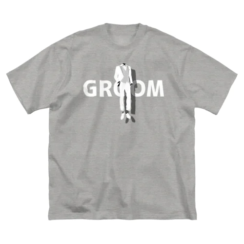 ペア(GROOM)タキシード_白_FW Big T-Shirt