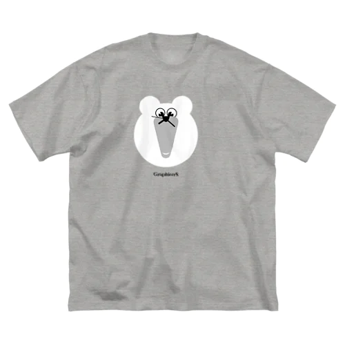 Clock Polar Bear ビッグシルエットTシャツ