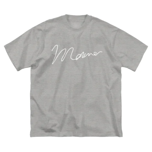 marne 01 white ビッグシルエットTシャツ