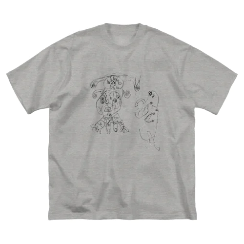 ロボB & とりロボ なかよし ビッグシルエットTシャツ