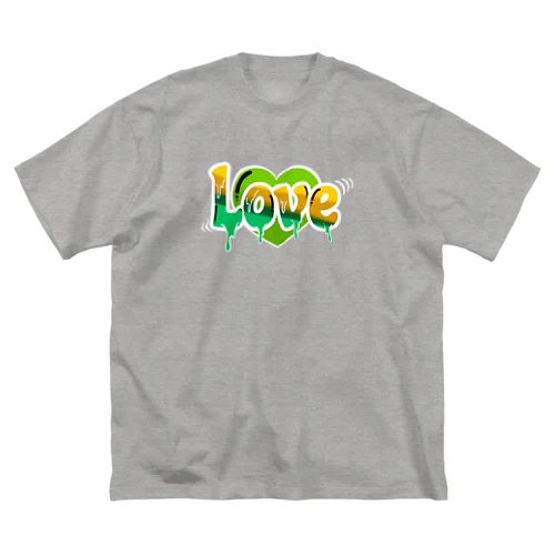 panama65 LOVE Part2(グリーン） ビッグシルエットTシャツ