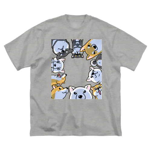 のぞく柴犬たち Big T-Shirt