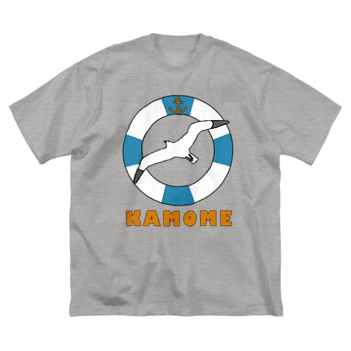 かもめと浮き輪（水色） Big T-Shirt