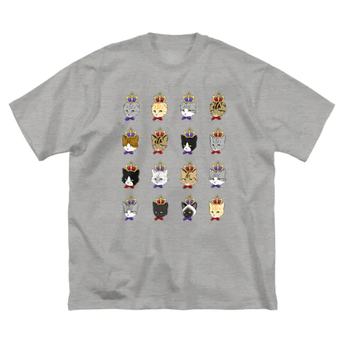 王冠猫ちゃんズ　ビッグシルエットTシャツ Big T-Shirt