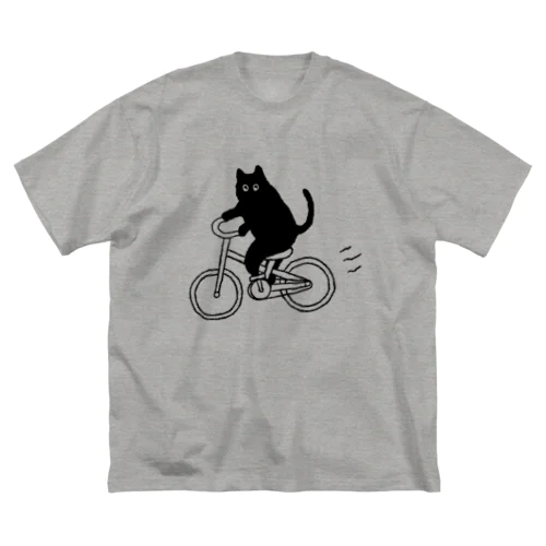 自転車に乗ったねこ Cycling cat Big T-Shirt