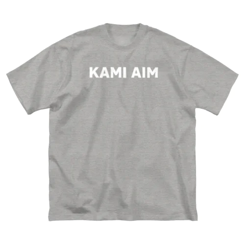 KAMI AIM WHITE ビッグシルエットTシャツ