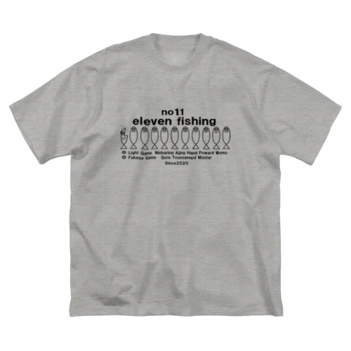 elevenfishing（ブラックロゴ） ビッグシルエットTシャツ