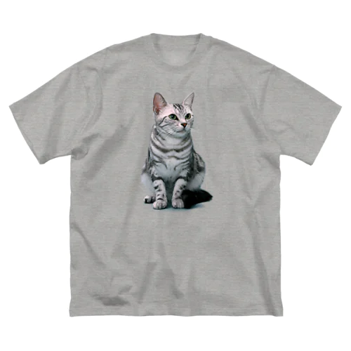 ねこ ビッグシルエットTシャツ