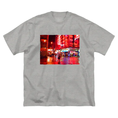 【We♥︎︎香港】 red rainy rendezvous ビッグシルエットTシャツ