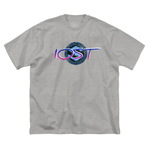 IOST【ホッパーデザイン】グラデーション（紫） ビッグシルエットTシャツ