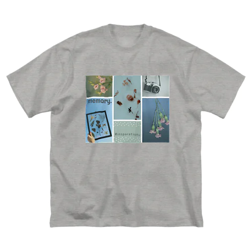 memory｡ｾﾝﾁﾒﾝﾀﾙ･ﾌﾞﾙｰ ビッグシルエットTシャツ