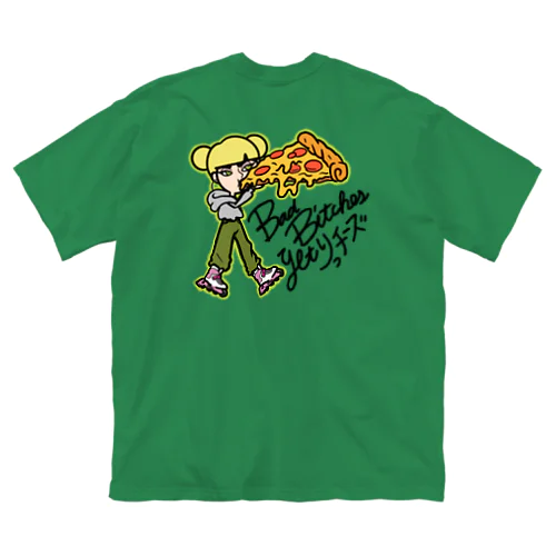 PIZZA TIME TSHIRT ビッグシルエットTシャツ