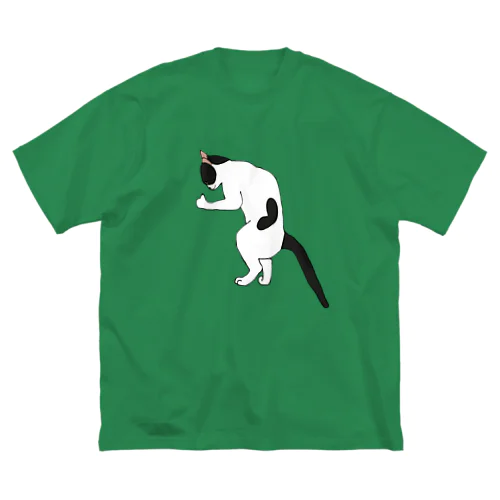 グッドラックな猫 ビッグシルエットTシャツ