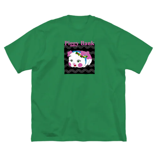 Pggy Bank🐷💰 ビッグシルエットTシャツ