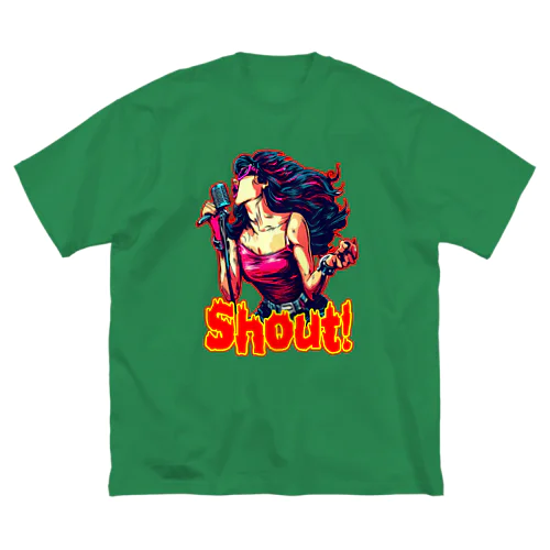 SHOUT!　【ROCK歌手】シャウト！ Big T-Shirt