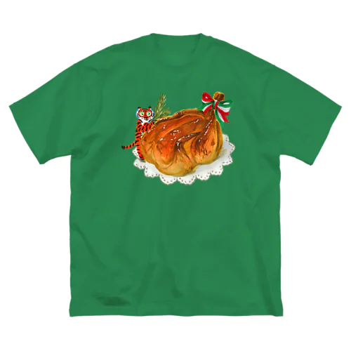 ローストチキンとトラちゃん ビッグシルエットTシャツ