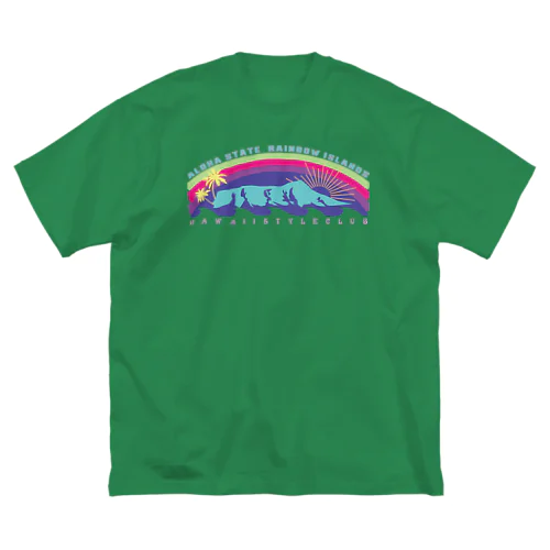 Hawaiian monument ビッグシルエットTシャツ