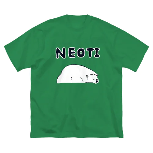 ユーモアデザイン「NEOTI<寝落ち>」 ビッグシルエットTシャツ