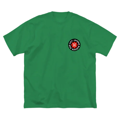 Jahmin’ Red Hot Burger Logo ビッグシルエットTシャツ