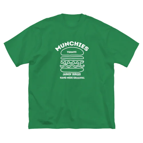 munchies jahmin burger ビッグシルエットTシャツ