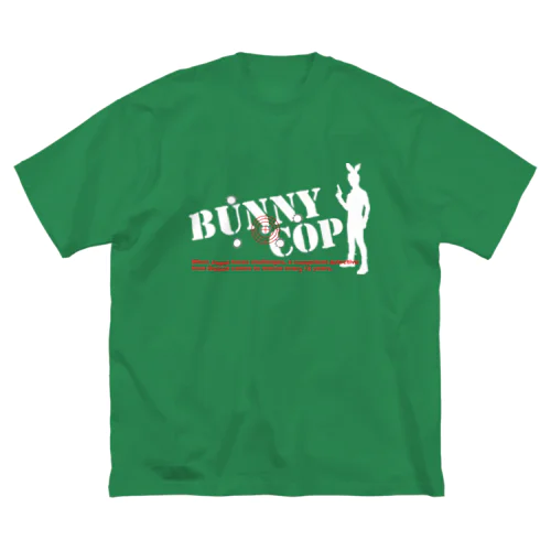 BUNNY COP LOGO W&R ビッグシルエットTシャツ