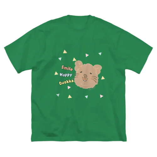 Smile☆Happy☆Quokka 笑顔の動物クオッカ　クアッカワラビー ビッグシルエットTシャツ