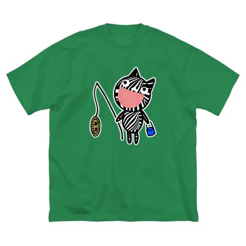 猫に小判 ビッグシルエットTシャツ