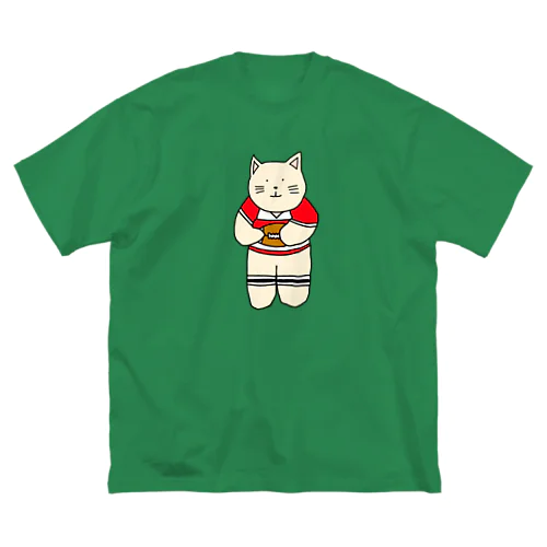 ラグビーねこ Big T-Shirt