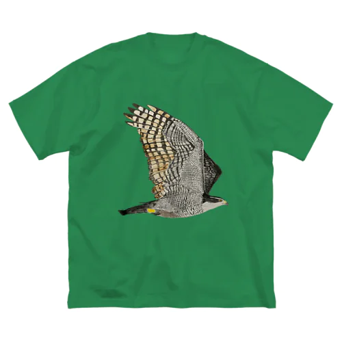 オオタカ　飛ぶぞ🦅🪶 ビッグシルエットTシャツ